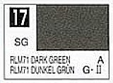 Gunze-Sangyo Solvent-Based Semi-Gloss Dark Green RLM71 10ml Bottle Hobby and Model Enamel Paint #17