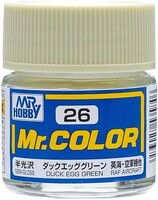 (bulk of 6) Solvent-Based Acrylic Semi-Gloss Duck Egg Green 10ml Bottle (6/Bx)
