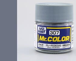 Gunze-Sangyo Solvent-Based Semi-Gloss Gray FS36320 10ml Bottle Hobby and Model Enamel Paint #307