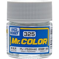 Gunze-Sangyo (bulk of 6) Solvent-Based Semi-Gloss Gray FS26440 10ml Bottle Hobby and Model Enamel Paint #325