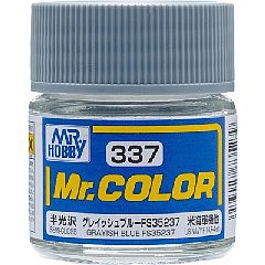 Gunze-Sangyo Solvent-Based Semi-Gloss Grayish Blue FS35737 10ml Hobby and Model Enamel Paint #337