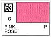 Gunze-Sangyo Solvent-Based Gloss Pink 10ml Bottle Hobby and Model Enamel Paint #63