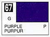 Gunze-Sangyo Solvent-Based Gloss Purple 10ml Bottle Hobby and Model Enamel Paint #67