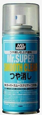 Gunze-Sangyo Mr Super Smooth Clear Flat spray Hobby and Model Enamel Paint #b530