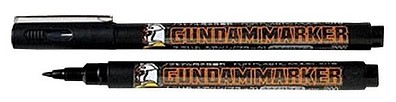 Gunze-Sangyo Mr. Hobby Gundam Marker Brush Type Black Hobby Craft Paint Marker #gm20