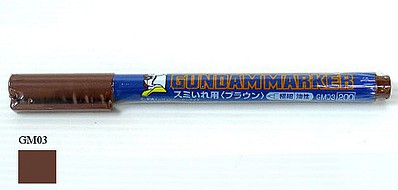 Gunze-Sangyo Mr. Hobby Gundam Marker Red Brown Fine Line Hobby Craft Paint Marker #gm3