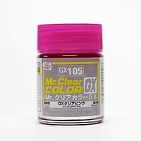 Gunze-Sangyo Clear Pink Gloss 18ml Bottle Hobby and Model Lacquer Paint #gx105