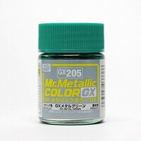 Gunze-Sangyo Metallic Green 18ml Bottle Hobby and Model Lacquer Paint #gx205