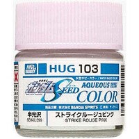 Gunze-Sangyo Aqueous Gundam Stike Rouge Pink Hobby and Plastic Model Acrylic Paint #hug103
