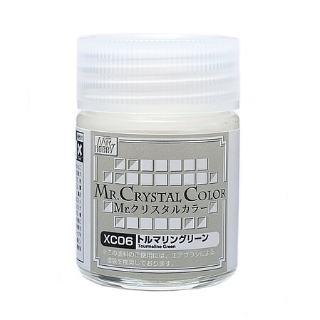 Gunze-Sangyo Mr. Crystal Color Tourmaline Green 18ml Bottle Hobby and Plastic Model Lacquer Paint #xc06