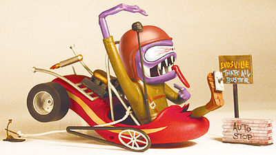 Hawk-Models Weird-Ohs Figure Endsville Eddie Short Stop Stupe Plastic Model Figure Kit #16005
