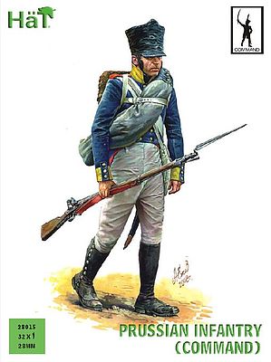 Hat Prussian Infantry Command Plastic Model Military Figure Set 28mm #28015