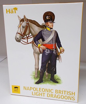 Hat Napoleonic British Light Dragoons Plastic Model Military Figure Kit 28mm #28027