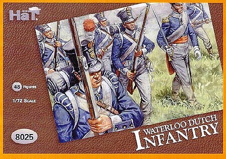 Hat Waterloo Dutch Plastic Model Military Figure Set 1/72 Scale #8025