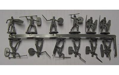 Hat Ancient German Warriors Plastic Model Military Figure Set 1/72 Scale #8068