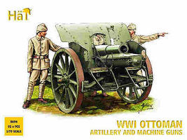 Hat WWI Ottoman Artillery and Machine Guns Plastic Model Military Figure Set 1/72 Scale #8094