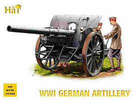 Hat WWI German Artillery Plastic Model Weapon Kit 1/72 Scale #8109