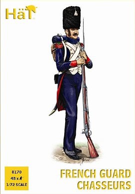 Hat French Guard Chasseurs Plastic Model Military Figures 1/72 Scale #8170
