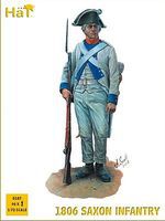 Hat Napoleonic 1806 Saxon Infantry Plastic Model Military Figure Set 1/72 Scale #8187