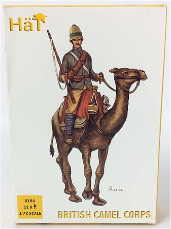 Hat British Camel Corps Plastic Model Military Figure Set 1/72 Scale #8194