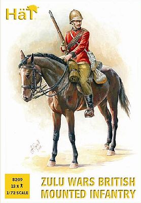 Hat Zulu Wars Brit MTD Infantry Plastic Model Military Figure 1/72 Scale #8209