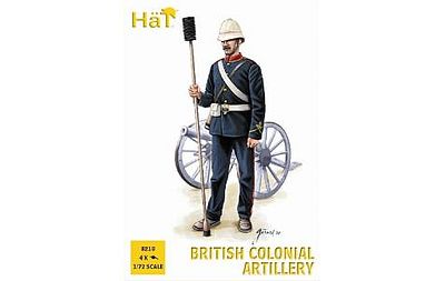 Hat Colonial Wars British Artillery Plastic Model Military Figure Set 1/72 Scale #8210