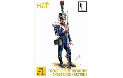 Hat French Chasseurs Action Plastic Model Military Figure Set 1/72 Scale #8251