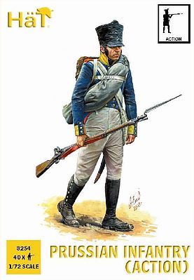 Hat Prussian Infantry Action Plastic Model Military Figure Set 1/72 Scale #8254