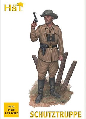 Hat WW-I Schutztruppe Plastic Model Military Figure 1/72 Scale #8270