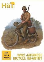 Hat WW-II Japanese Bicycle Infantry Plastic Model Military Figure 1/72 Scale #8278