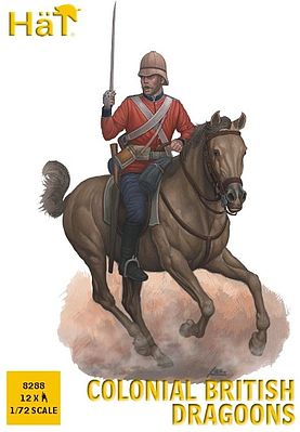 Hat Colonial British Dragoons Plastic Model Military Figure 1/72 Scale #8288