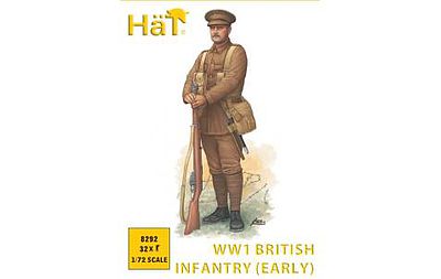 Hat WWI British Infantry Plastic Model Military Figure Kit 1/72 Scale #8292