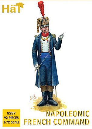 Hat Napoleonic French Command Plastic Model Military Figures 1/72 Scale #8297