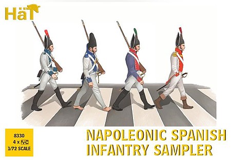 Hat Napoleonic Spanish Infantry Sampler Plastic Model Military Figures 1/72 Scale #8330