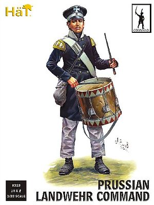 Hat Prussian Land Command Plastic Model Military Figure 1/32 Scale #9325