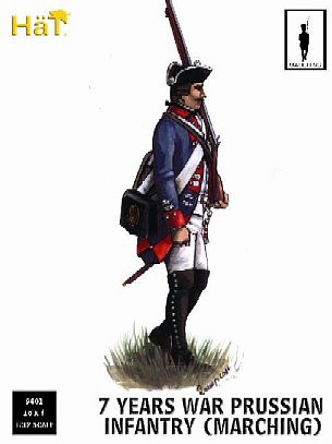Hat 1/32 7 Years War Prussian Infantry Marching (18) (Re-Issue)