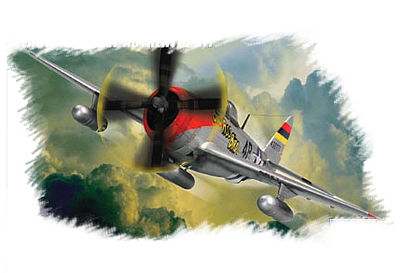 HobbyBoss P-47D Thunderbolt Plastic Model Airplane Kit 1/72 Scale #80257