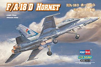 HobbyBoss F/A-18D Hornet Plastic Model Airplane Kit 1/72 Scale #80269