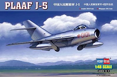 HobbyBoss Chinese PLAAF J-5 Fighter Plastic Model Airplane Kit 1/48 Scale #80335