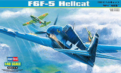 HobbyBoss F6F-5 Hellcat Plastic Model Airplane Kit 1/48 Scale #80339