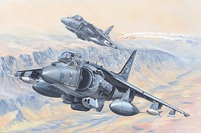 HobbyBoss US AV-8B Harrier II Plastic Model Airplane Kit 1/18 Scale #81804