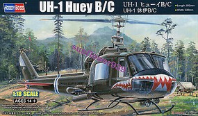 HobbyBoss UH1B/C Huey Helicopter Plastic Model Helicopter Kit 1/18 Scale #81807