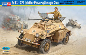 HobbyBoss Sd.Kfz.222 Panzerspahwagen Plastic Model Military Vehicle Kit 1/35 Scale #82442