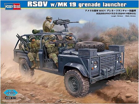 HobbyBoss RSOV with MK 19 Launcher Plastic Model Military Vehicle Kit 1/35 Scale #82449