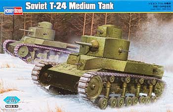 HobbyBoss Soviet T-24 Medium Tank Plastic Model Military Vehicle Kit 1/35 Scale #82493