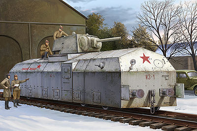 HobbyBoss Russian Amored Train Plastic Model Military Vehicle Kit 1/72 Scale #82912