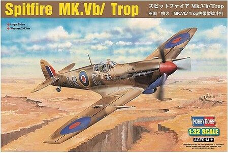 HobbyBoss Spitfire MK.Vb/Trop Plastic Model Airplane Kit 1/32 Scale #83206