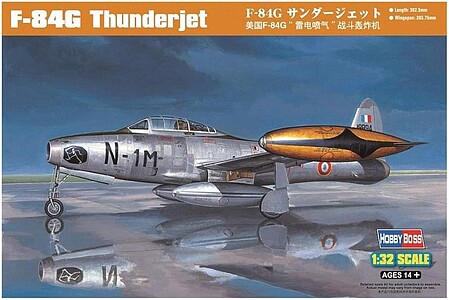 HobbyBoss F-84G Thunderjet Plastic Model Airplane Kit 1/32 Scale #83208