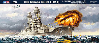 HobbyBoss USS Arizona BB-39 Plastic Model Military Ship Kit 1/700 Scale #83401