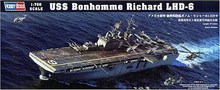 HobbyBoss USS Bonhomme Richard LHD-6 Plastic Model Military Ship Kit 1/700 Scale #83407